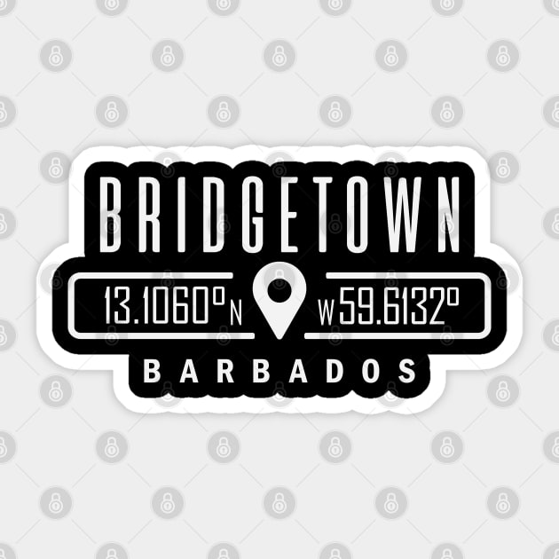 Bridgetown, Barbados GPS Location Sticker by IslandConcepts